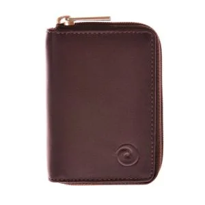 Cartera de Tarjetas de Crédito con Cremallera Tipo Acordeón Mala Leather